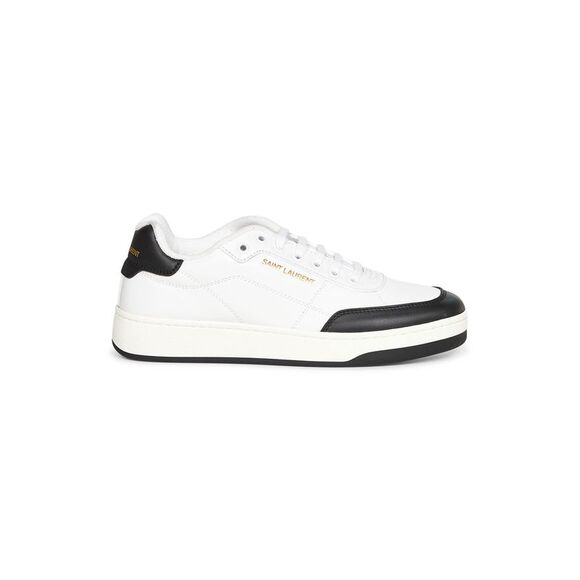 Saint Laurent Men White Smooth Leather Sl/61 Sneakers - Picture 1 of 3